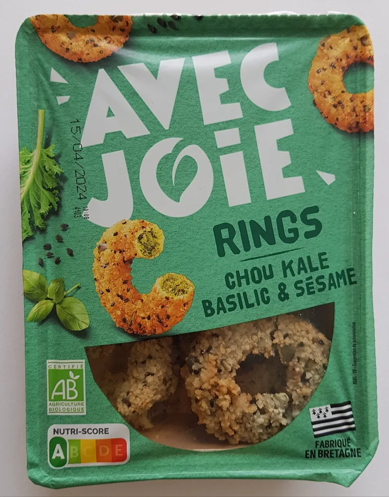 Rings Chou kale basilic et sésame