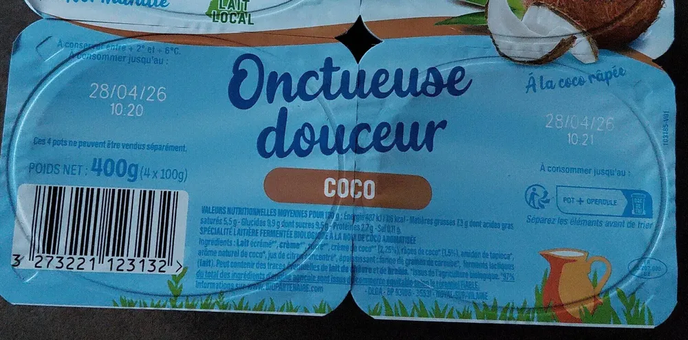 Onctueuse fouceur coco