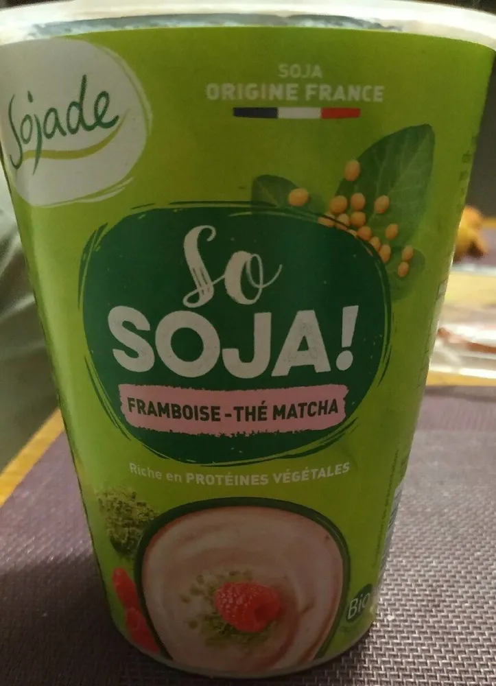 So Soja framboise thé matcha