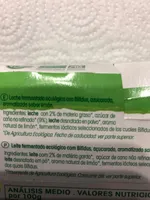 Yogur Bífidus sabor Limón Ecológico