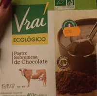 Postre sobremesa de chocolate