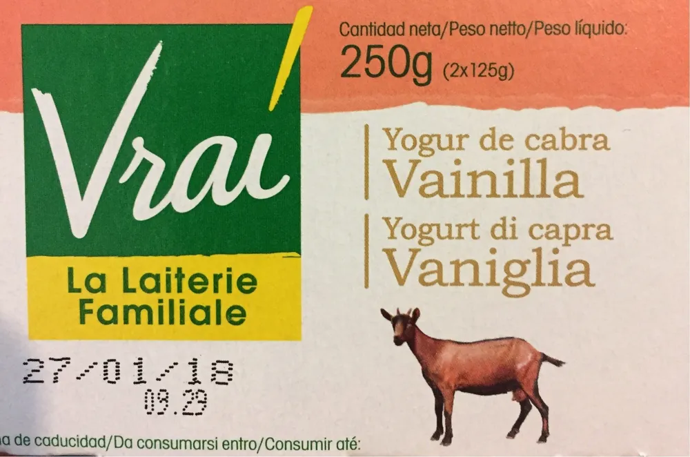 Yogur de cabra vainilla