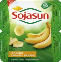 Postre de soja plátano