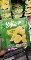 Especialidad vegetal de soja con pulpa de limón sin lactosa