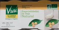 Especialidad de soja natural