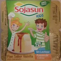 Flan sabor vainilla con caramelo