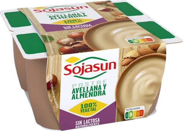 Postre vegetal de soja plaisir praliné sin lactosa
