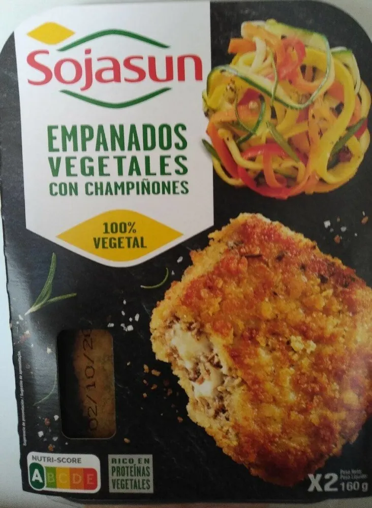 Empanados vegetales con champiñones