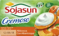 Postre de soja albaricoque cremoso