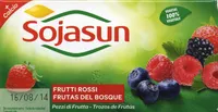 Postre de soja frutas del bosque