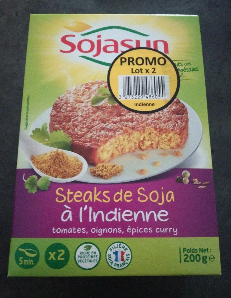Steaks de soja à l'indienne