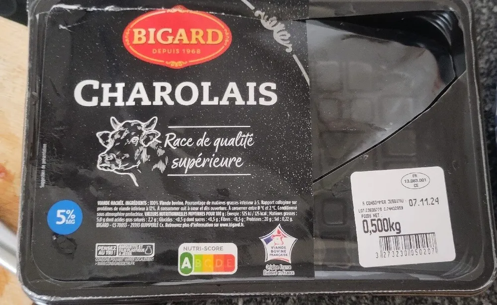 Charolais 5% Haché