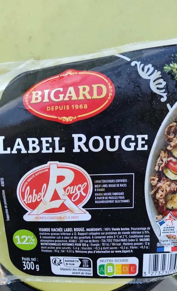 Viande hachée label rouge