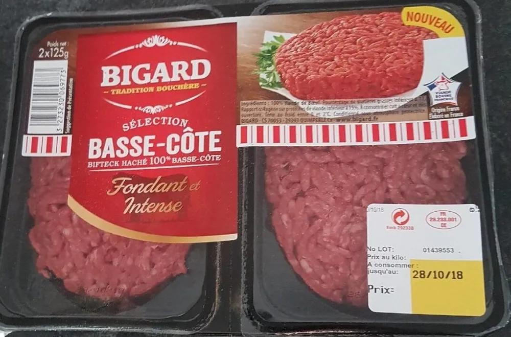 Steak haché sélection Basse-côte