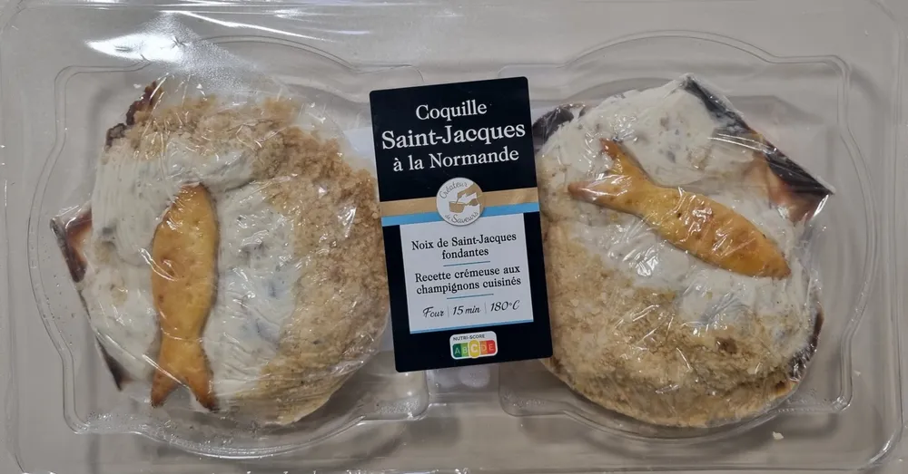 Coquillages saint jacques à la normande