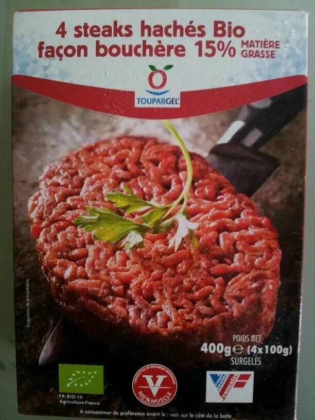 4 Steaks Hach?s Bio Surgel?s 15% 400g