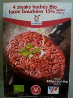 4 Steaks Hach?s Bio Surgel?s 15% 400g