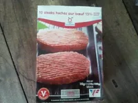 Steaks Hachés Pur Boeuf 15% Mg - Par 10
