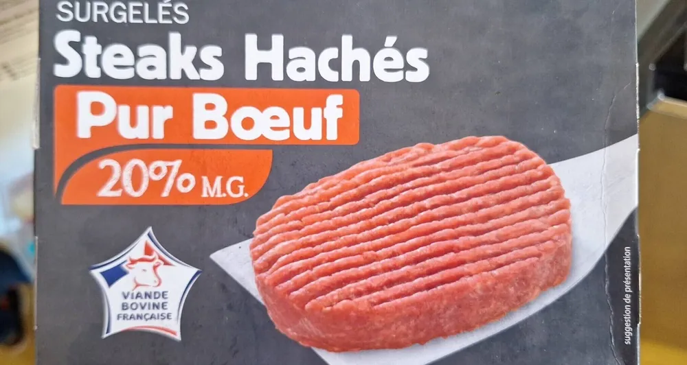 Steak haché pur bœuf 20% de matière grasse