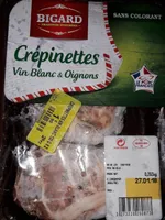 Crépinettes vin blanc et oignons