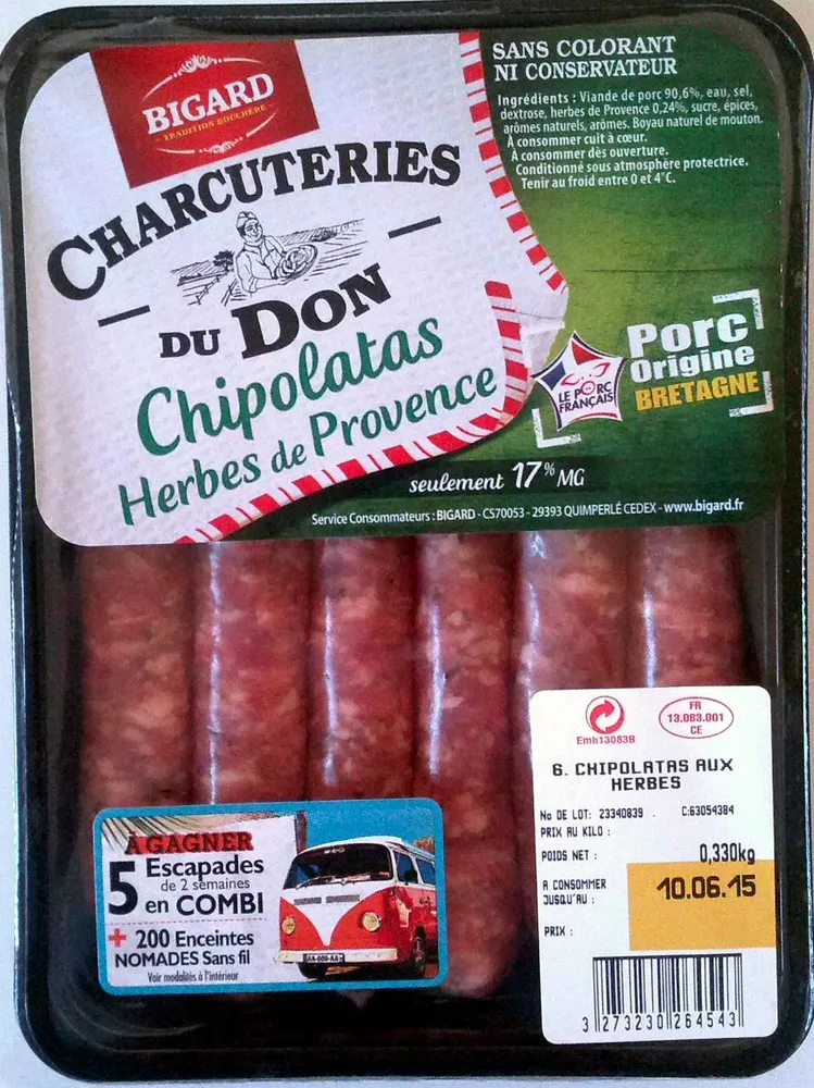 Chipolatas Herbes de Provence