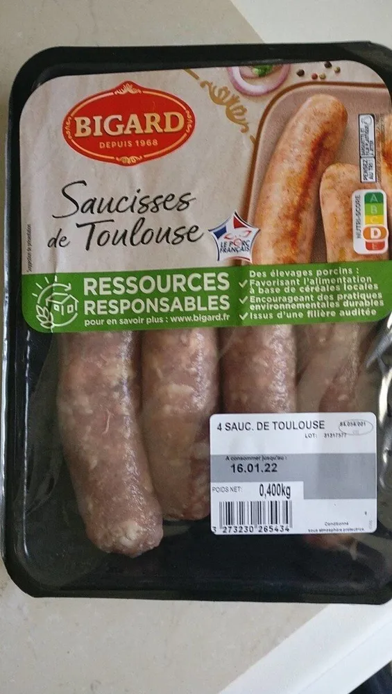 SAUCISSES DE TOULOUSE