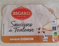 SAUCISSES DE TOULOUSE SAVEUR OIGNONS