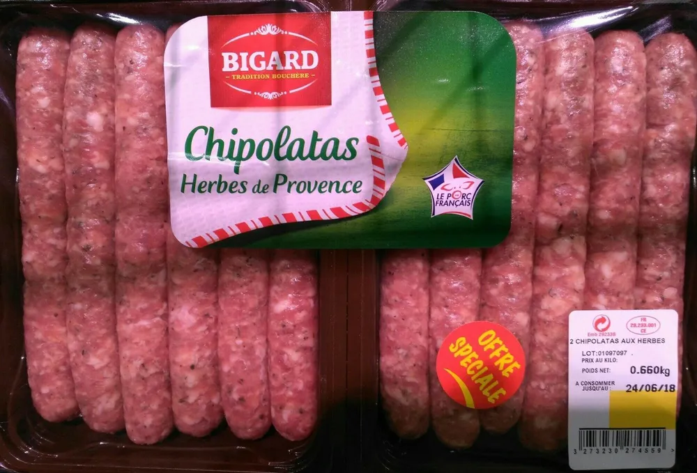 Chipolatas herbes de Provence