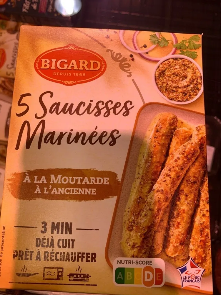 Saucisses marinées