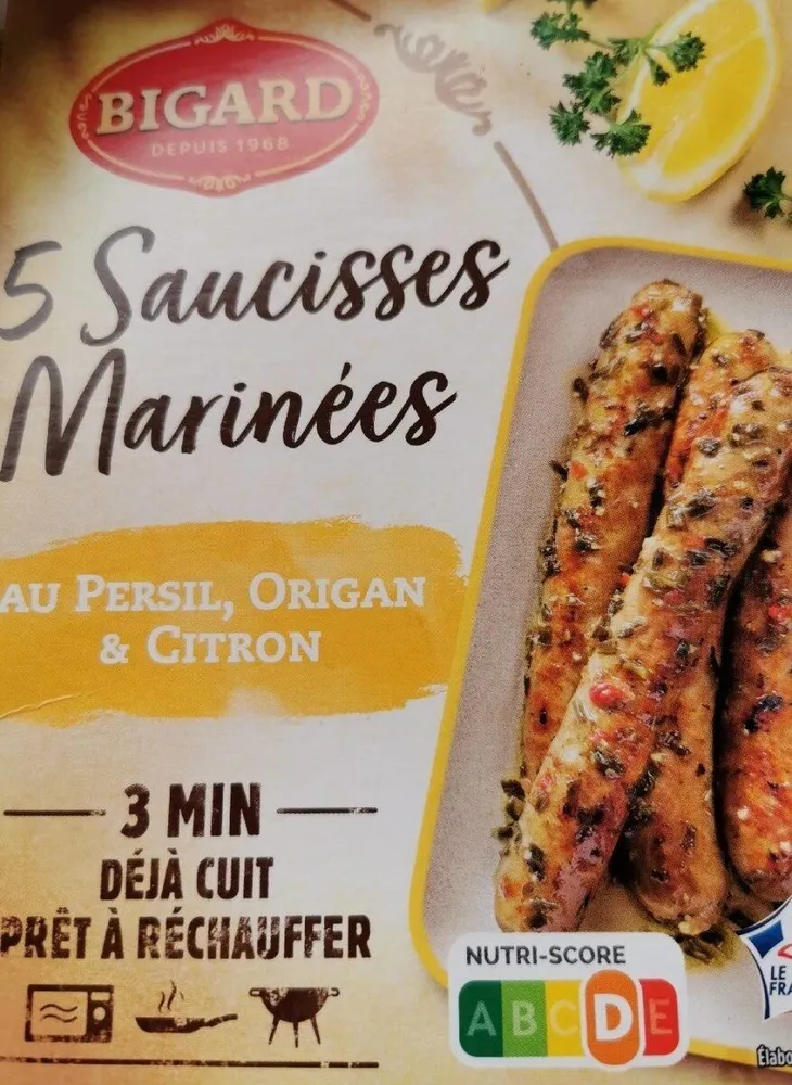 Saucisses marinées