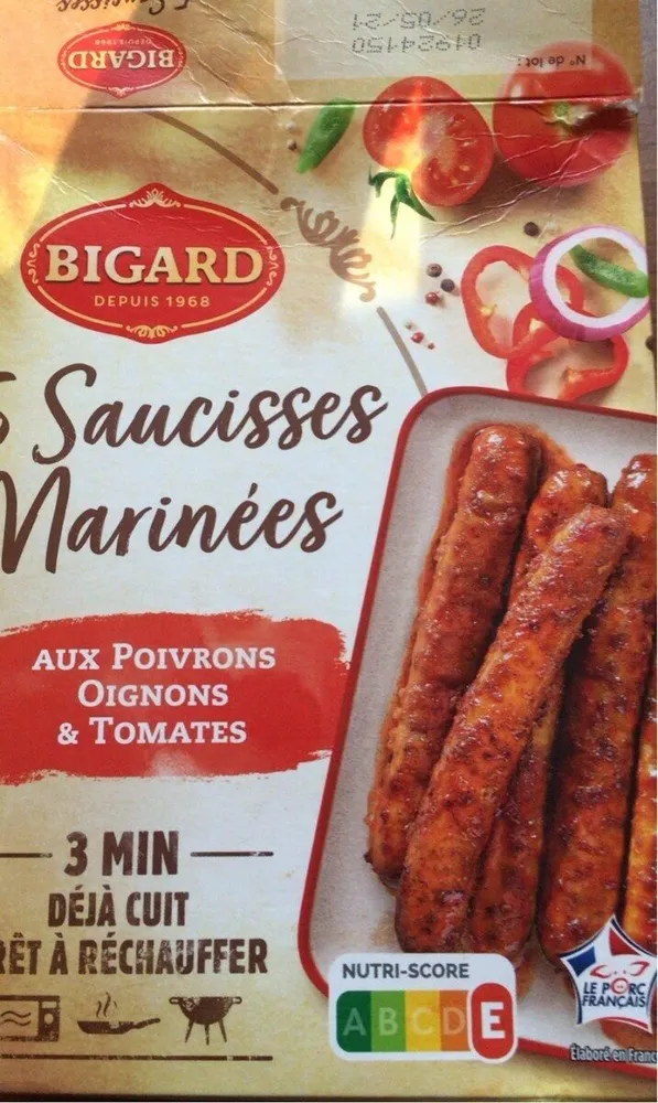 Saucisses marinees