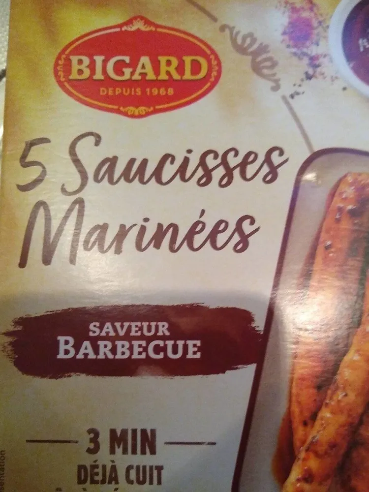 5 Saucisses  marinées saveur Barbecue
