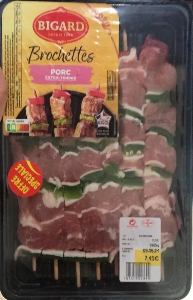 Brochettes de porc