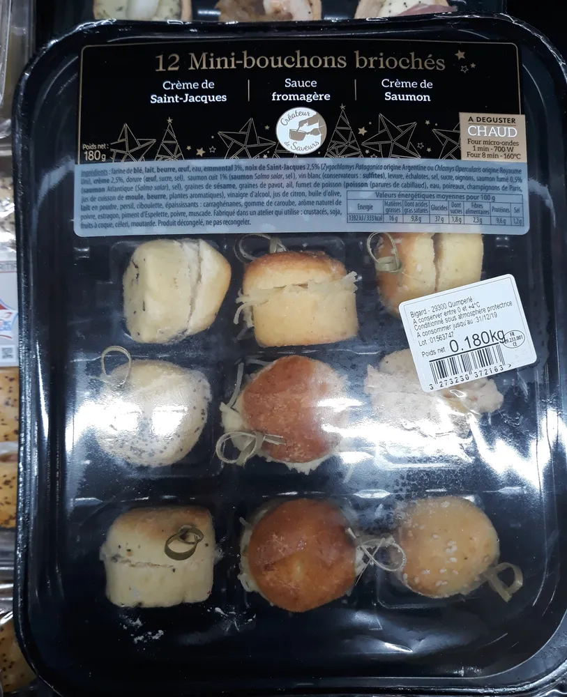 12 mini bouchons briochés