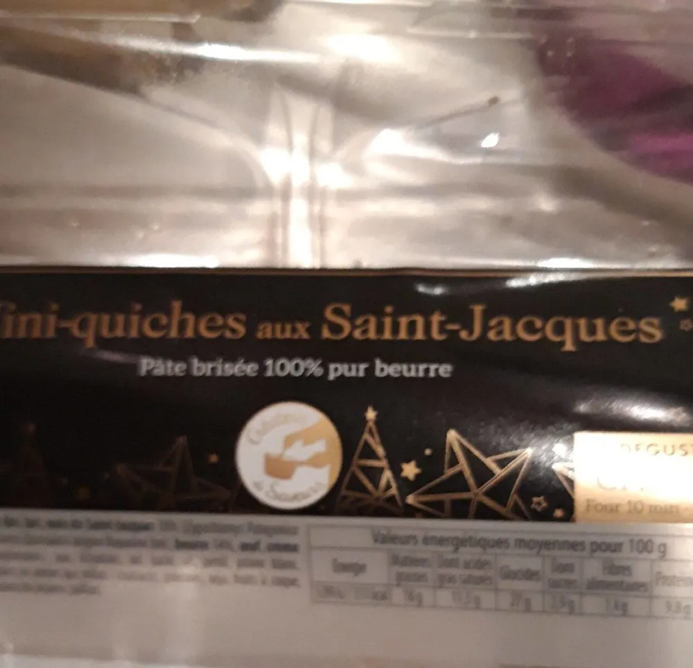 Mini quiches saint Jacques