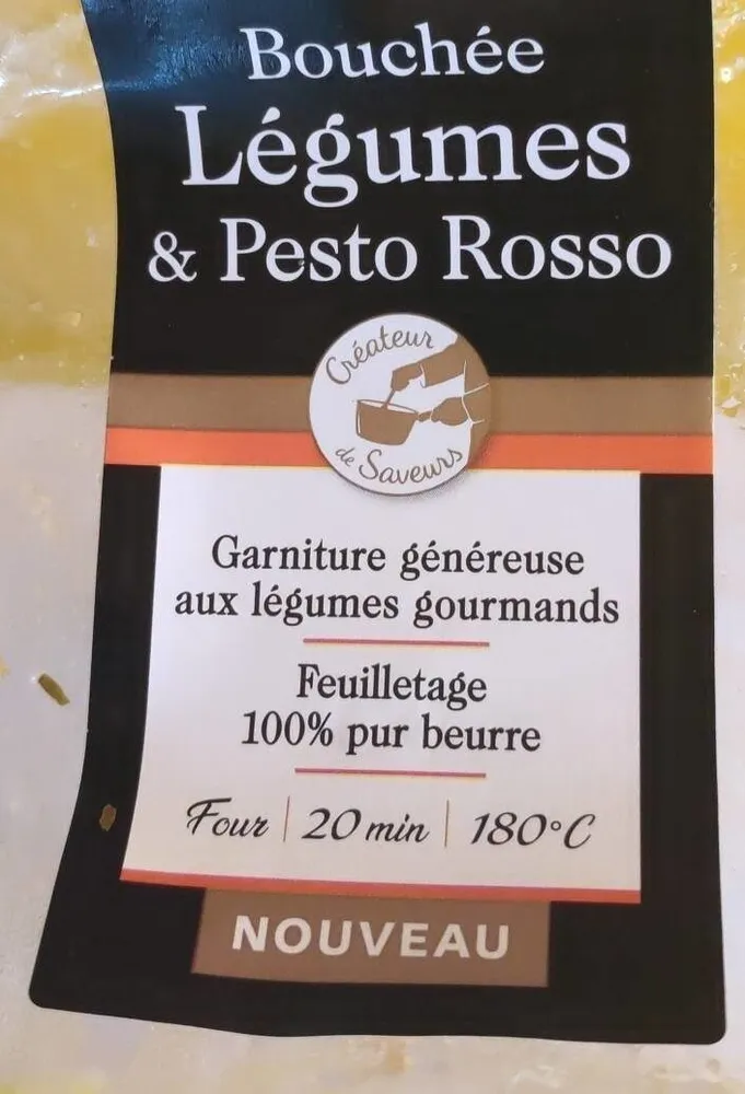 Boucher légumes et pesto rosso