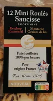 12 mini roulés saucisses assortiment