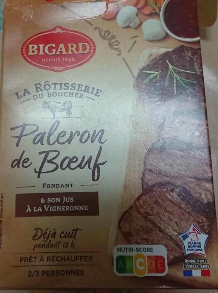 Paleron de bœuf