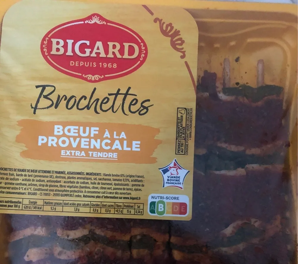 Brochettes boeuf à la provencale