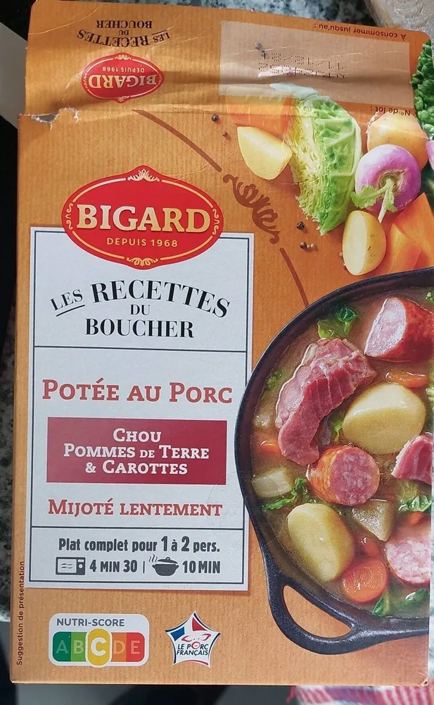Potée au Porc choux pommes de terre