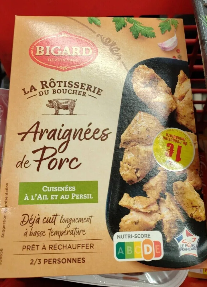 Araignées de porc (cuisiniees à l'ail et au persil)