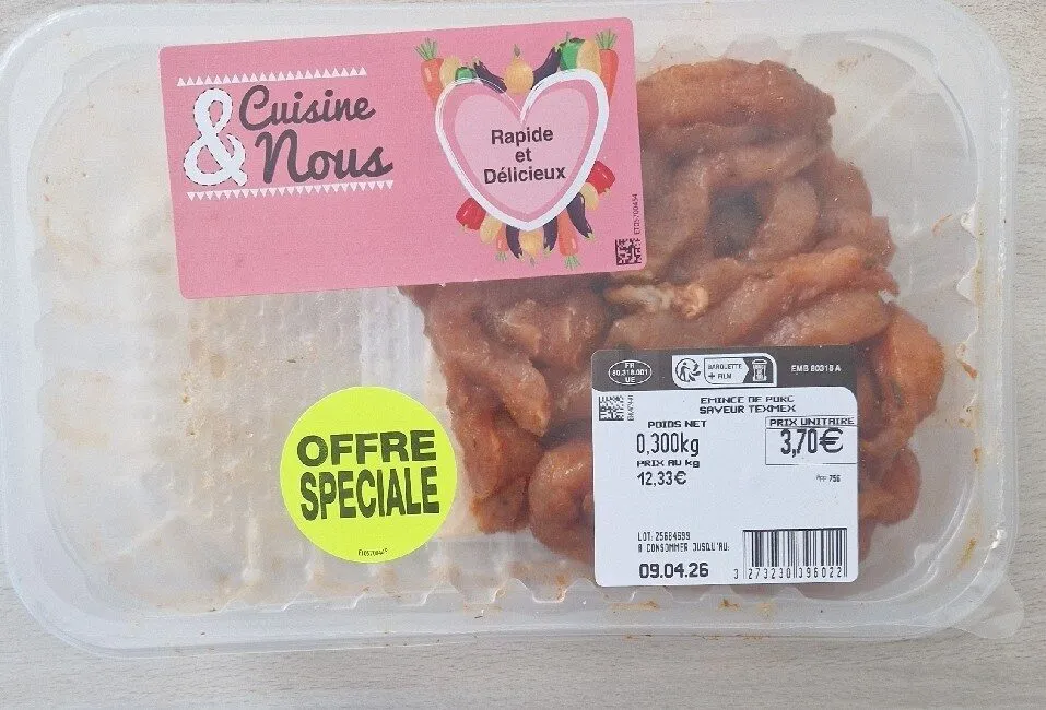 Émincé De Porc Saceur Texmex