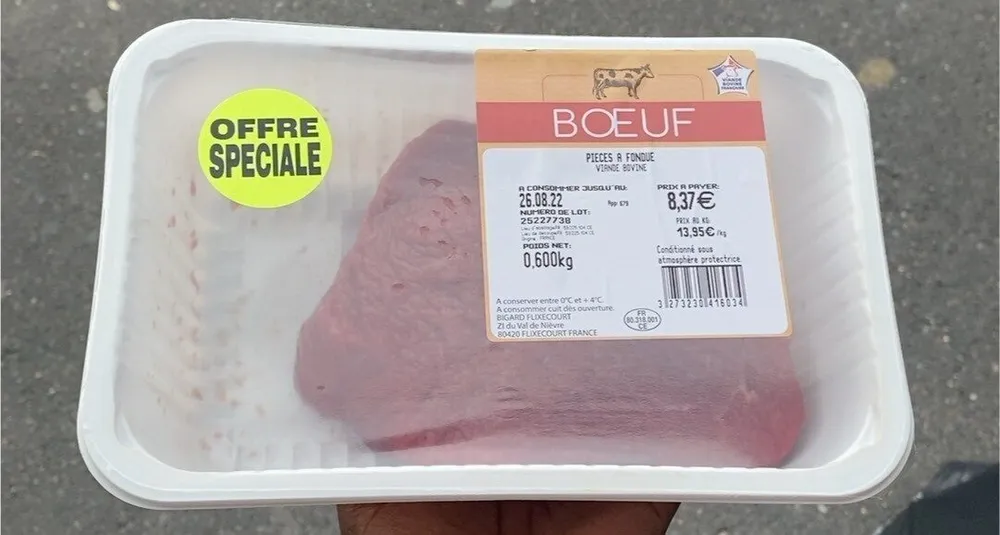 Pièces à fondu viande bovine