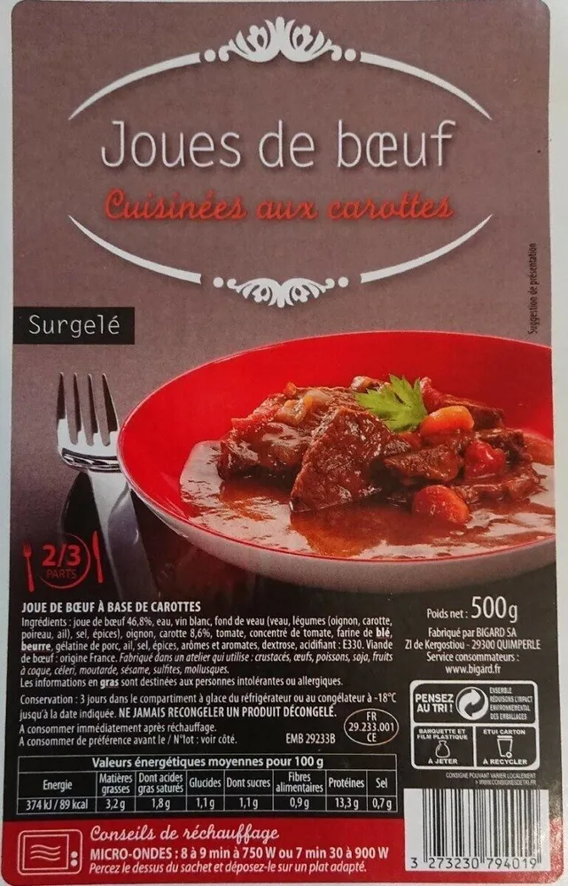 Joues de bœuf