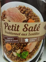 Petit salé traditionnel aux lentilles