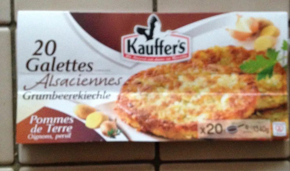 Galettes aux pommes de terre, oignons et persil