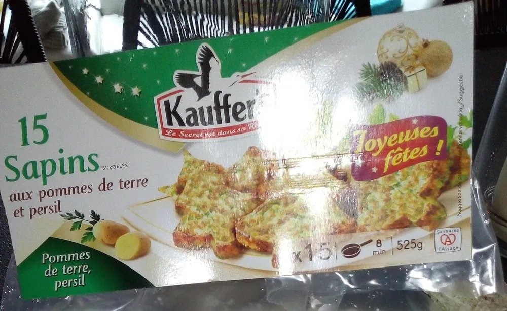 Galettes sapins aux pommes de terre et persil