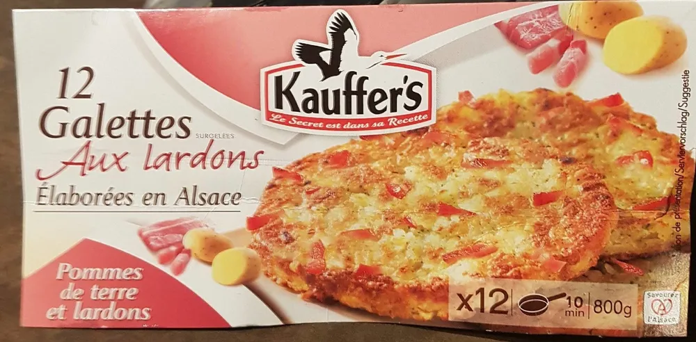 Galettes de pommes de terre aux lardons