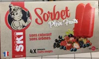 Sorbet plein fruits