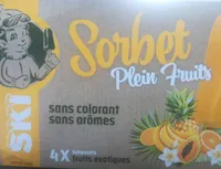 Sorbet plein fruits